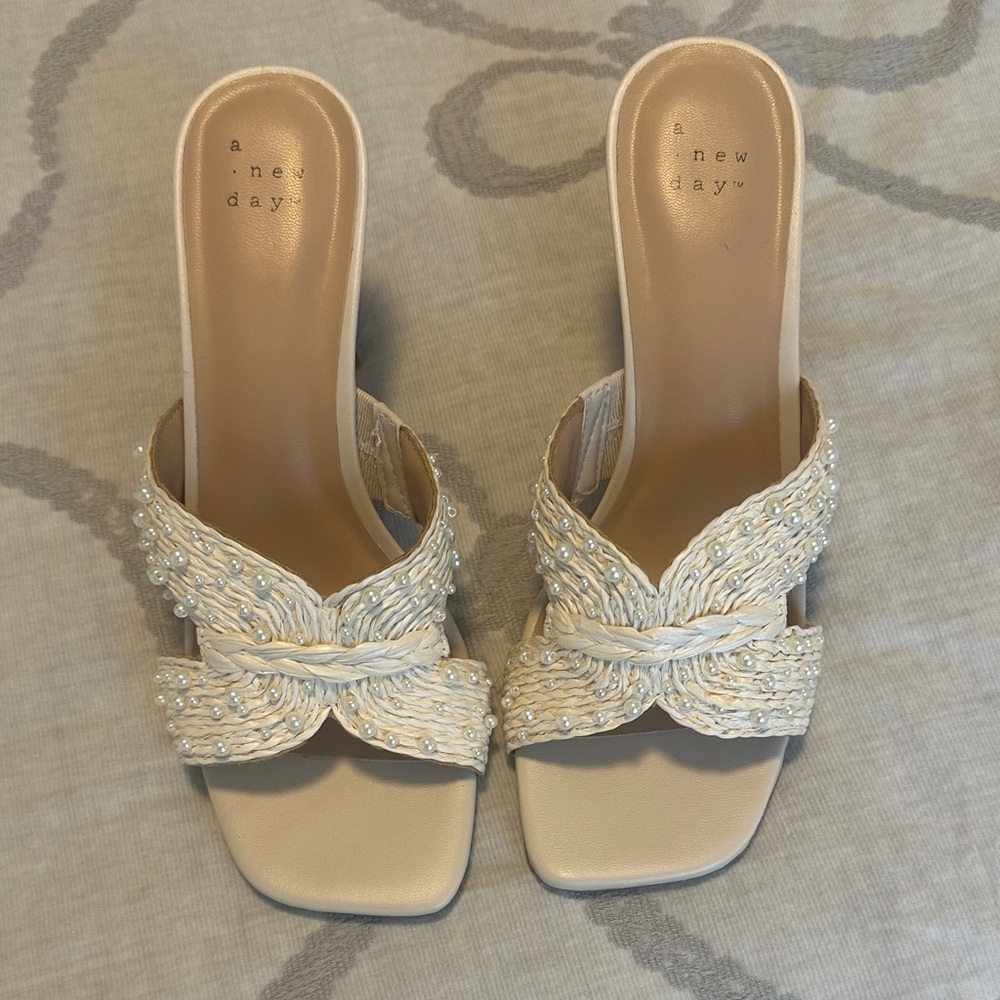 A New Day Women's Elegant Tan Sandals
